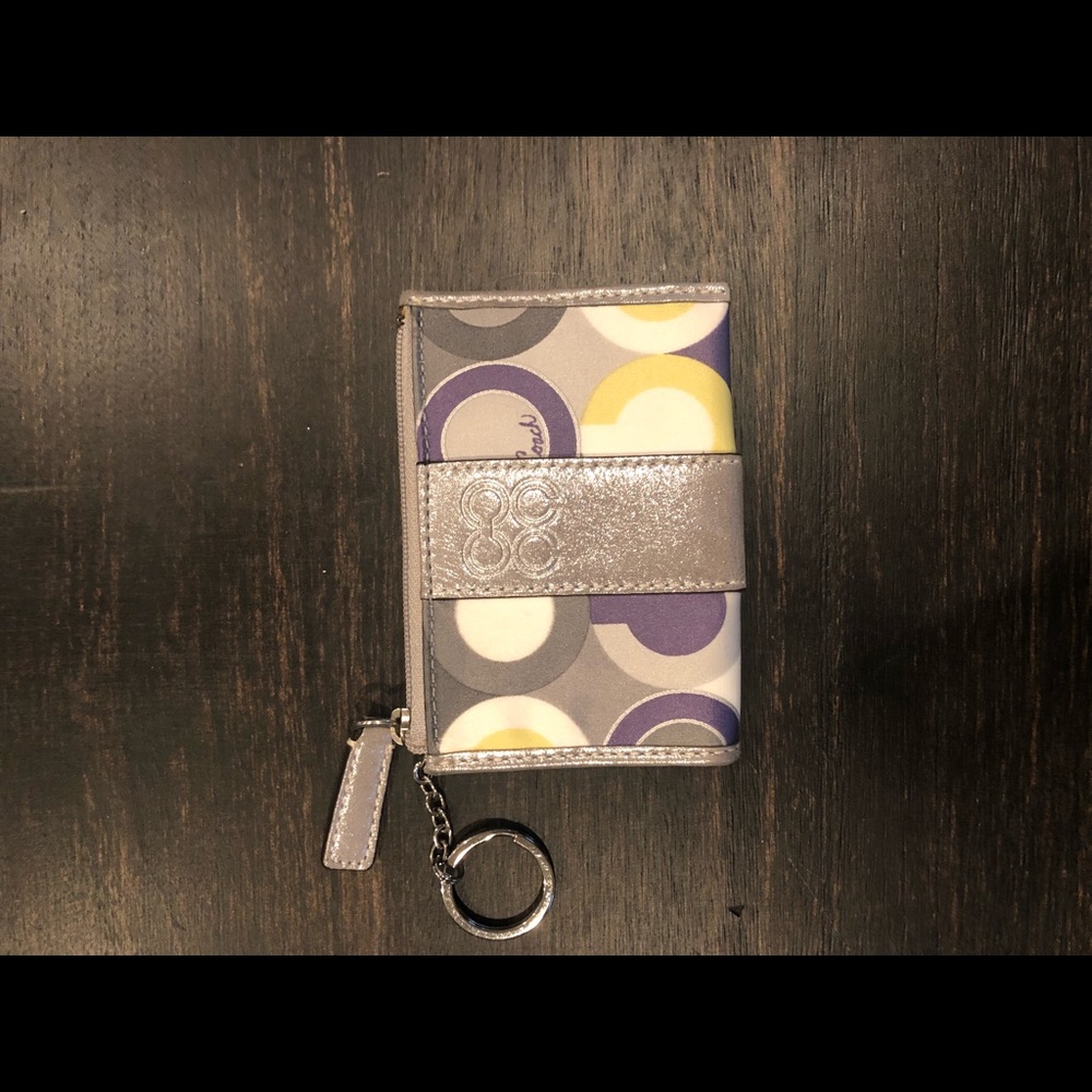 Small Coach card carrier keychain